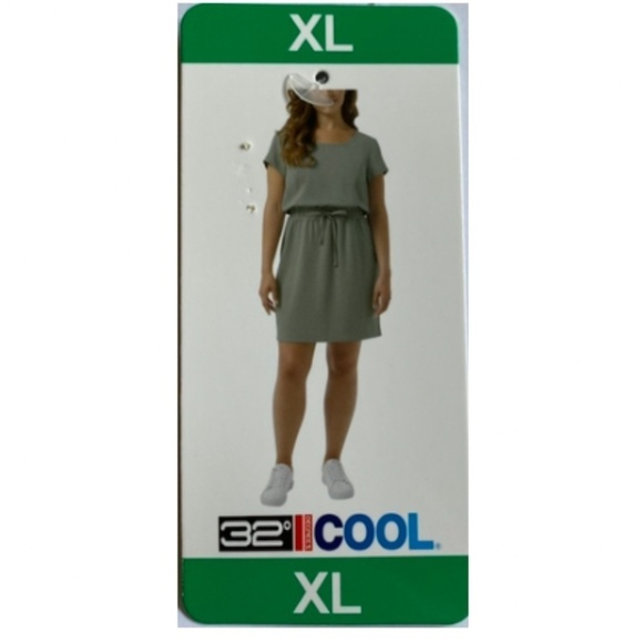 32 Degrees Ladies' Twill Dress, Shadow (Green), XL, NWT - Picture 5 of 13